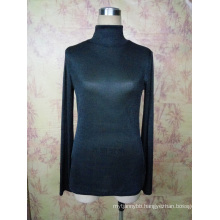 Fashion Slim Fitted Turtle Neck Custom Ladies and Girl Tops